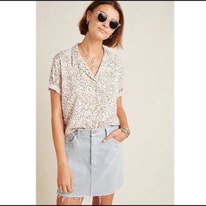 Anthropologie Beachgold button up
